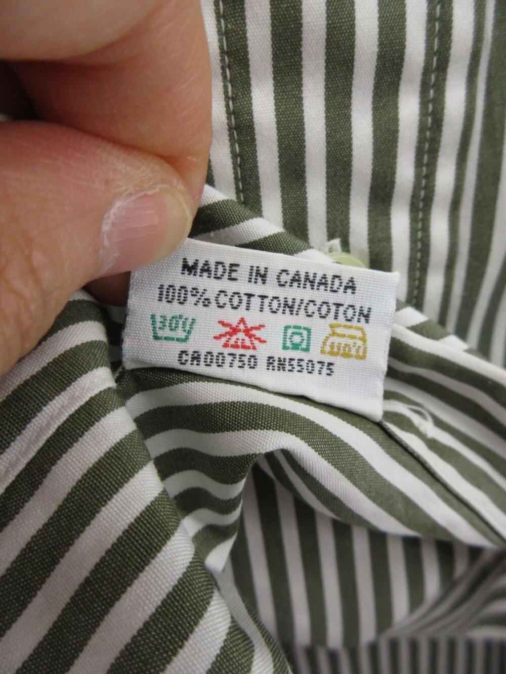 Hickey Freeman Shirt 16 Button Up Dress Shirt Striped Classic Large * - Picture 11 of 12
